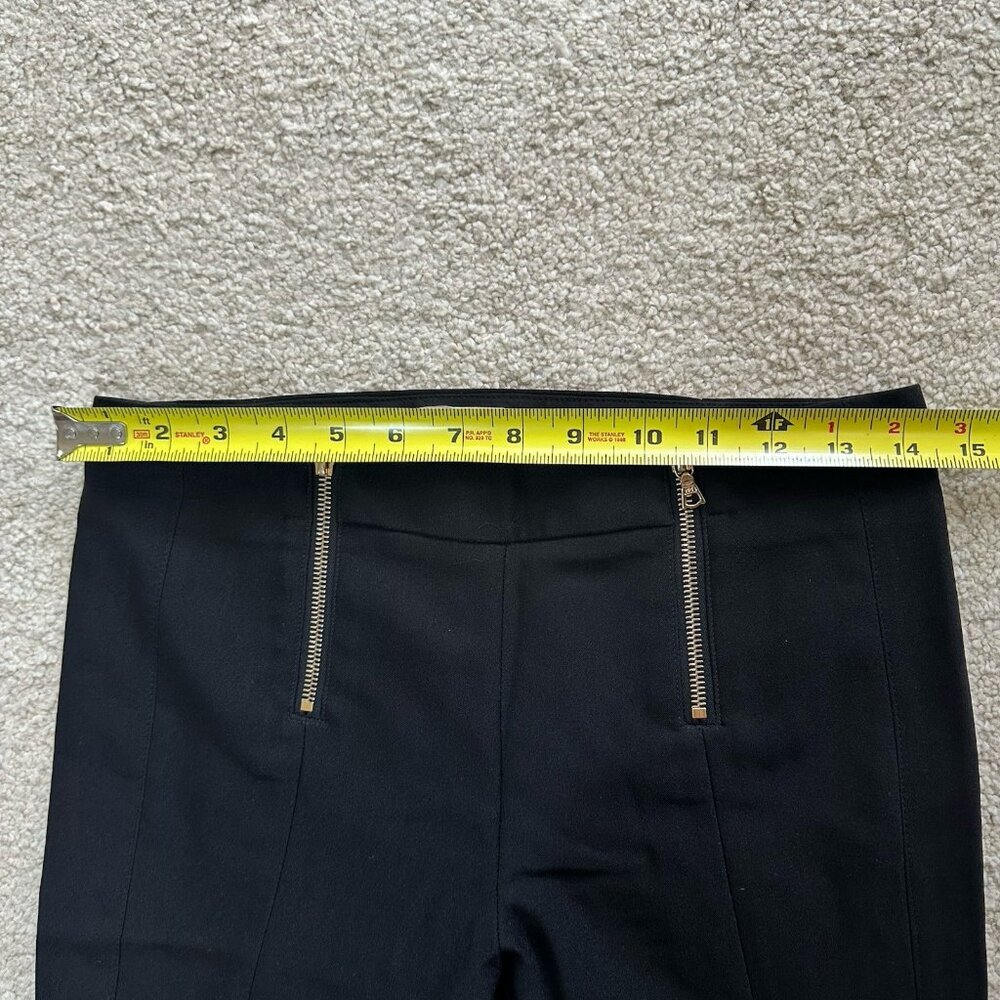 J Brand Pants Women’s 2 Black Skinny Ankle Wool Blend Pants With Gold Zippers - Picture 5 of 11